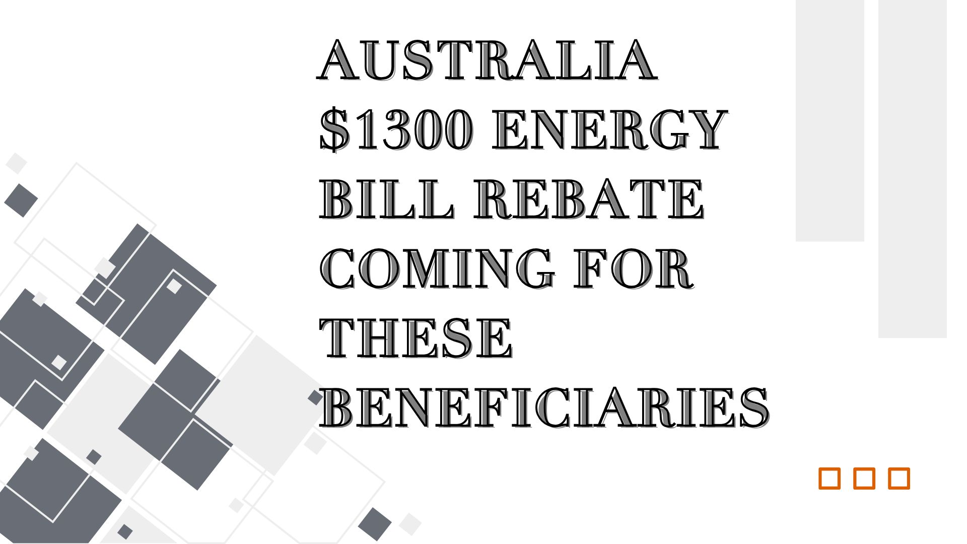 Australia $1300 Energy Bill Rebate