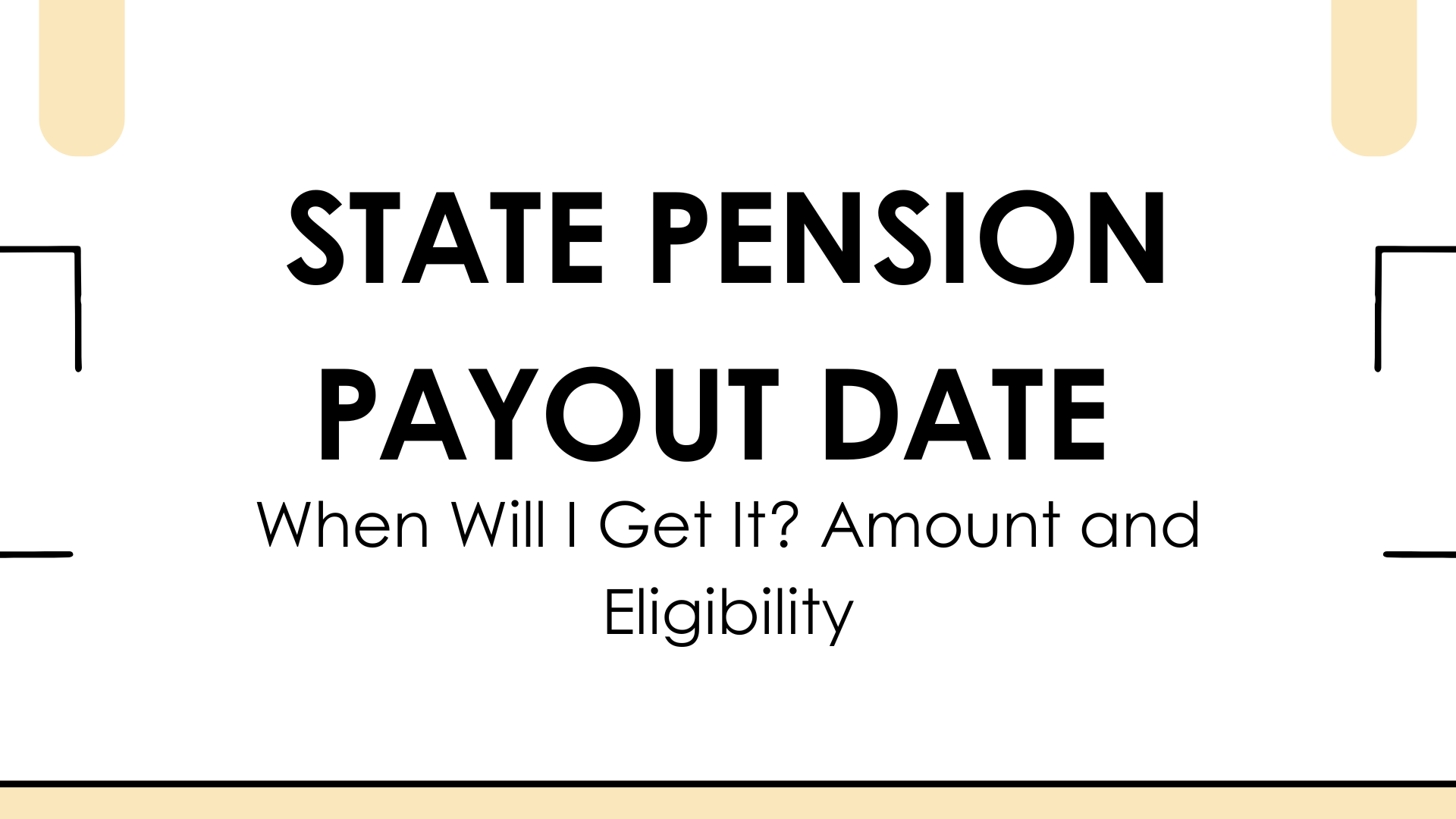 State Pension Payout Date 